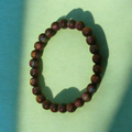 Brownish purple puce beaded bracelet