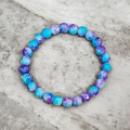Blue grapes beaded bracelet