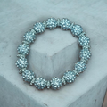 Gray sparkle beaded bracelet