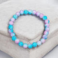 Cotton candy beaded bracelet