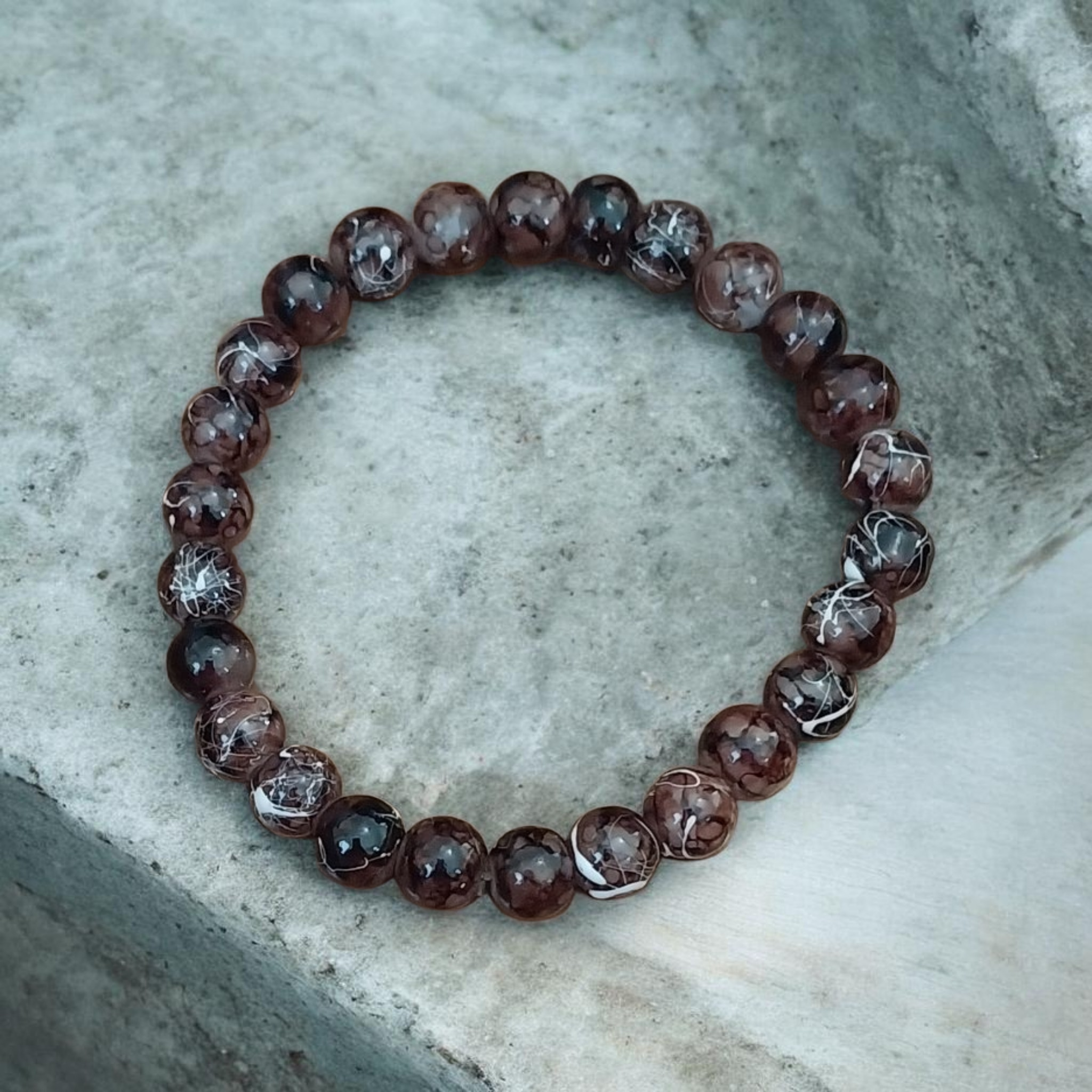 Chocolate beaded bracelet